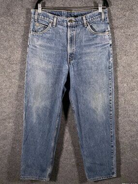 Vintage Levis 550 Jeans Mens 36x30 Blue Denim Relaxed Fit Tapered Made USA 90s